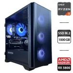 Збірка під замовлення: ігровий ПК Montech Air 100 ARGB Tower / AMD Ryzen 5 8400F (6 (12) ядер по 4.2 - 4.7 GHz) / 32 GB DDR5 / 1000 GB SSD M.2 / AMD Radeon RX 6800, 16 GB GDDR6, 256-bit / 750W б/в