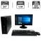 Комплект ПК: HP Z200 Workstation SFF / Intel Core i5-660 (2 (4) ядра по 3.3 - 3.6 GHz) / 12 GB DDR3 / 120 GB SSD + 500 GB HDD / Intel HD Graphics / DVD-ROM + Монітор Б-клас HP S2031a / 20" (1600x900) TN + Клавіатура, мишка, кабелі б/в