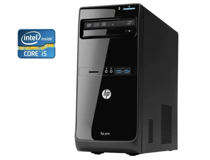 ПК HP Pro 3000 Tower / Intel Core i5-3470 (4 ядра по 3.2 - 3.6 GHz) / 8 GB DDR3 / 128 GB SSD + 320 GB HDD / Intel HD Graphics 2500 / DVD-RW б/в - зображення 1