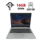Ультрабук HP ProBook 445 G6 / 14" (1920x1080) IPS / AMD Ryzen 5 3500U (4 (8) ядра по 2.1 - 3.7 GHz) / 16 GB DDR4 / 256 GB SSD / AMD Radeon Vega 8 Graphics / WebCam б/в