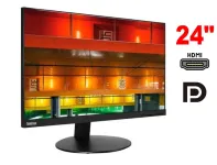 Монітор Lenovo ThinkVision T24i-10 / 24" (1920x1080) IPS / 1x HDMI, 1x DisplayPort, 1xVGA, 4x USB 2.0 / VESA 100x100 б/в