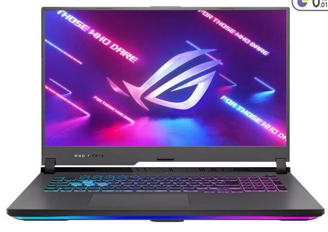 Ігровий ноутбук Asus ROG Strix G713QR-HG021T / 17.3" (1920x1080) IPS / AMD Ryzen 7 5800H (8 (16) ядер по 3.2 - 4.4 GHz) / 16 GB DDR4 / 512 GB SSD / nVidia GeForce RTX 3070, 8 GB GDDR6, 256-bit б/в - зображення 2