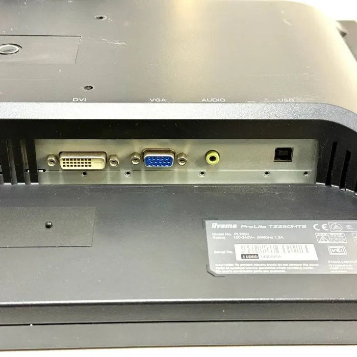 Монітор Iiyama ProLite T2250MTS / 22" (1920x1080) TN Touch / USB, VGA, DVI / Вбудовані колонки 2x 1W / VESA 100x100 б/в - зображення 7