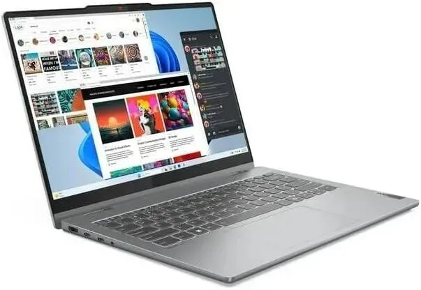 Ультрабук Lenovo IdeaPad 5 2-in-1 16IRU9-83DU001KU / 16" (1920x1200) IPS Touch / Intel Core 7 150U (10 (12) ядер по 1.8 - 5.4 GHz) / 16 GB DDR4 / 1000 GB SSD / Intel Graphics / WebCam / Win 11 Home б/в - зображення 3