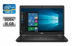 Ультрабук Dell Latitude 5480 / 14" (1366x768) TN / Intel Core i5-6300U (2 (4) ядра по 2.4 - 3.0 GHz) / 16 GB DDR4 / 256 GB SSD / Intel HD Graphics 520 / WebCam / SIM б/в
