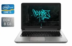 Ноутбук Б-клас HP ProBook 640 G1 / 14" (1366x768) TN / Intel Core i5-4300M (2 (4) ядра по 2.6 - 3.3 GHz) / 8 GB DDR3 / 240 GB SSD / Intel HD Graphic 4600 / WebCam / Fingerprint / Windows 10 б/в