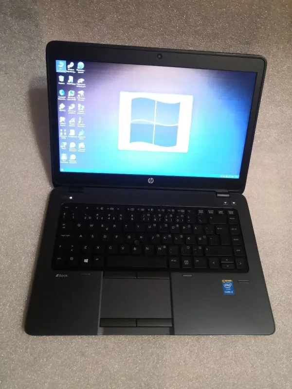 Мобільна робоча станція HP ZBook 14 G1 / 14" (1600x900) TN / Intel Core i5-4200U (2 (4) ядра по 1.6 - 2.6 GHz) / 8 GB DDR3 / 240 GB SSD / AMD FirePro M4100, 1 GB DDR5, 128-bit / WebCam / Windows 10 Pro б/в - зображення 2