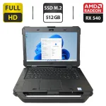 Захищений ноутбук Dell Latitude 5420 Rugged / 14" (1920x1080) IPS / Intel Core i5-8350U (4 (8) ядра по 1.7 - 3.6 GHz) / 16 GB DDR4 / 512 GB SSD M.2 / AMD Radeon RX 540, 2 GB GDDR5, 64-bit / WebCam / Два АКБ б/в