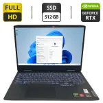 Ігровий ноутбук Lenovo IdeaPad Gaming 3 / 15.6" (1920x1080) IPS / AMD Ryzen 5 7535HS (6 (12) ядер по 3.3 - 4.55 GHz) / 16 GB DDR5 / 512 GB SSD / nVidia GeForce RTX 3050, 4 GB GDDR6, 128-bit / WebCam