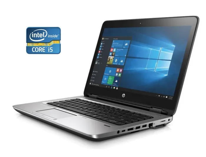 Ультрабук HP ProBook 640 G3 / 14" (1920x1080) IPS / Intel Core i5-7200U (2 (4) ядра по 2.5 - 3.1 GHz) / 8 GB DDR4 / 256 GB SSD / Intel HD Graphics 620 / WebCam / Win 10 Pro б/в - зображення 1