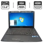 Ноутбук Medion Akoya E6214 / 15.6" (1366x768) TN / Intel Core i3-330M (2 (4) ядра по 2.13 GHz) / 6 GB DDR3 / 500 GB HDD / Intel HD Graphics / WebCam / DVD-ROM / АКБ не тримає б/в