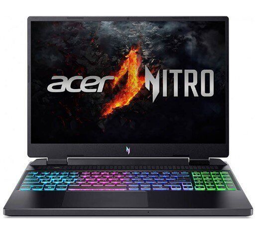 Ігровий ноутбук Acer Nitro 16 AN16-42-R6U0 / 16" (1920x1200) IPS / AMD Ryzen 7 8845HS (8 (16) ядер по 3,8 - 5,1 ГГц) / 16 ГБ DDR5 / 480 ГБ SSD / nVidia GeForce RTX 4060, 8 ГБ GDDR6, 128-біт / Веб-камера б/в - зображення 2