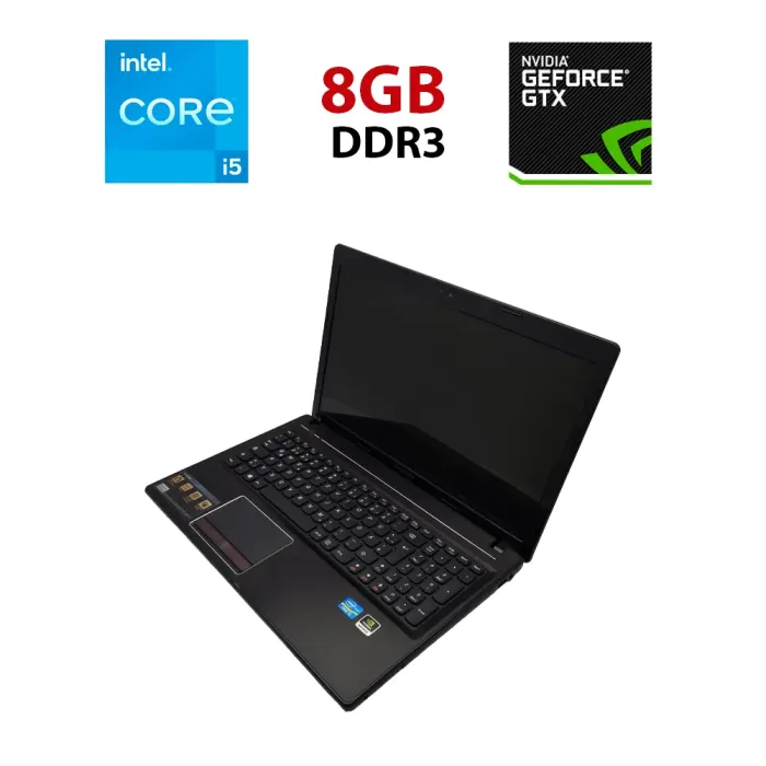 Ноутбук Lenovo G580 / 15.6" (1366x768) TN / Intel Core i5-3210M (2 (4) ядра по 2.5 - 3.1 GHz) / 8 GB DDR3 / 500 GB HDD / nVidia GeForce GT 635M, 2 GB DDR3, 128-bit / WebCam б/в - зображення 1