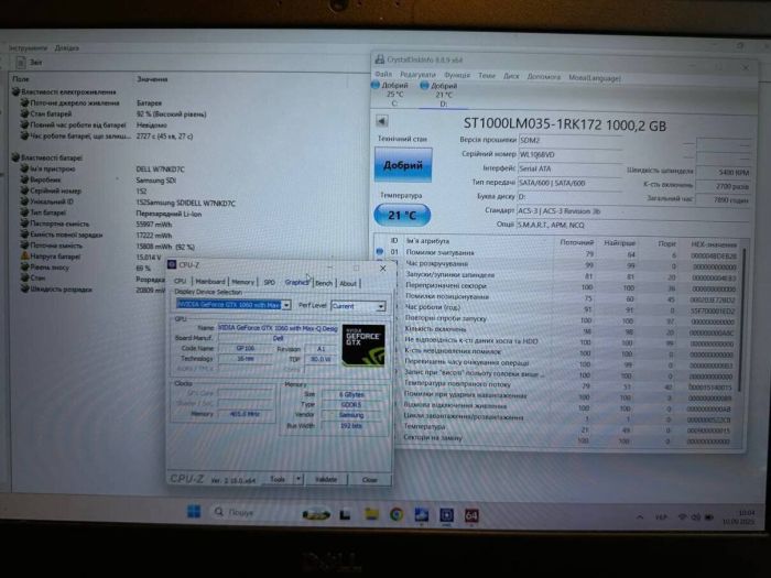 Ігровий ноутбук Б-класу Dell Inspiron 15 7000 / 15.6" (1920x1080) TN / Intel Core i5-7300HQ (4 ядра по 2,5 - 3,5 ГГц) / 16 ГБ DDR4 / 128 ГБ SSD + 1000 HDD / nVidia GeForce GTX 1050, 4 ГБ GDDR5, 128-біт / WebCam / Win 11 Home б/в - зображення 9