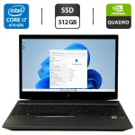 Мобільна робоча станція HP ZBook 15v G5 / 15,6" (1920x1080) IPS / Intel Core i7-8850H (6 (12) ядер по 2,6 - 4,3 ГГц) / 32 ГБ DDR4 / 512 ГБ SSD / nVidia Quadro P600, 4 ГБ GDDR5, 128-біт / WebCam / Windows 11 Pro б/в