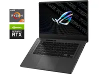 Ігровий ультрабук Б-клас Asus ROG Zephyrus G15 GA503QS / 15.6" (2560x1440) IPS / AMD Ryzen 9 5900HS (8 (16) ядер по 3.0 - 4.6 GHz) / 16 GB DDR4 / 1000 GB SSD / nVidia GeForce RTX 3080, 8 GB GDDR6, 256-bit б/в