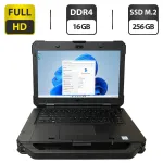 Захищений ноутбук Dell Latitude 5424 Rugged / 14" (1920x1080) IPS / Intel Core i5-8350U (4 (8) ядра по 1.7 - 3.6 GHz) / 16 GB DDR4 / 256 GB SSD M.2 / Intel UHD Graphics 620 / WebCam б/в