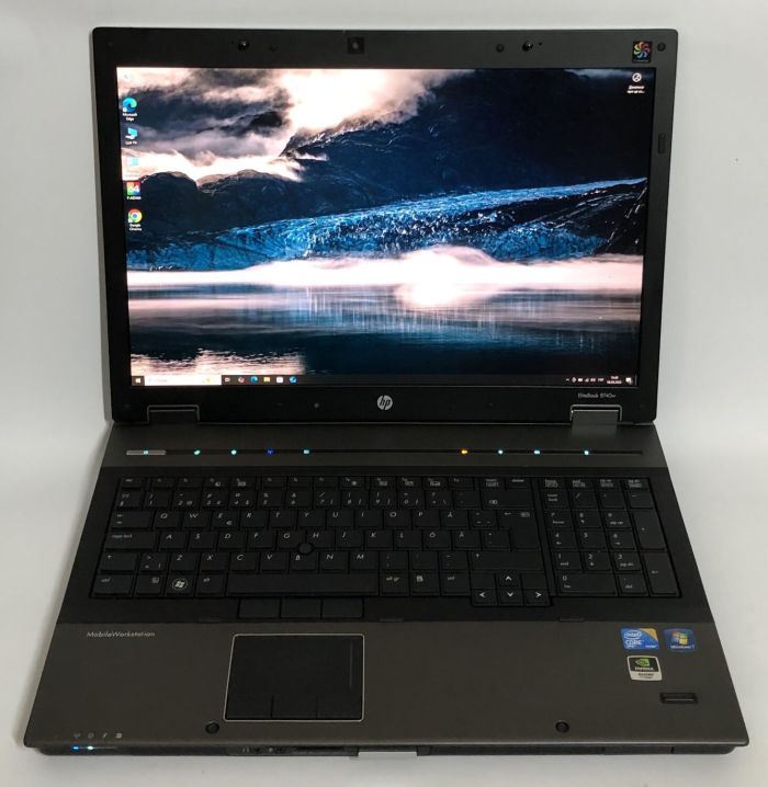 Ноутбук Б-клас HP EliteBook 8740w / 17.3" (1920x1200) IPS / Intel Core i7-740QM (4 (8) ядра по 1.73 - 2.93 GHz) / 8 GB DDR3 / 240 GB SSD / nVidia Quadro FX 3800M, 1 GB GDDR3, 256-bit / WebCam / DVD-ROM б/в - зображення 2