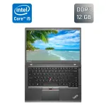 Ультрабук Б-клас Lenovo ThinkPad T450s / 14" (1366x768) TN / Intel Core i5-5300U (2 (4) ядра по 2.3 - 2.9 GHz) / 12 GB DDR3 / 256 GB SSD / Intel HD Graphics 5500 / WebCam / SIM б/в
