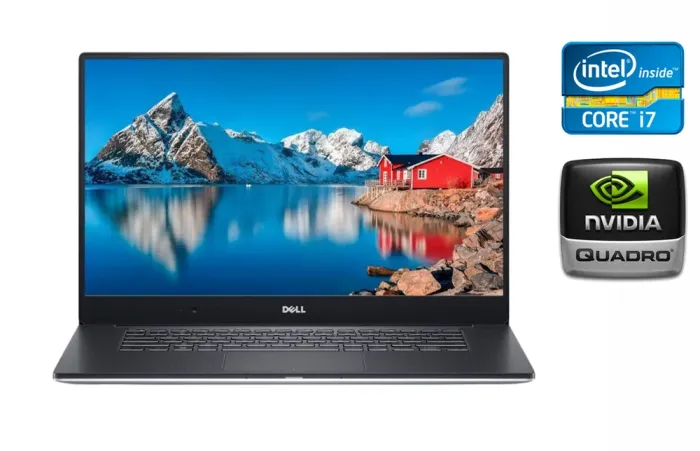 Ноутбук робоча станція Dell Precision 5510 / 15.6" (1920x1080) IPS / Intel Core i7-6820HQ (4 (8) ядра по 2.7 - 3.6 GHz) / 16 GB DDR4 / 512 GB SSD / nVidia Quadro M1000M, 2 GB DDR3, 128-bit / HDMI / Windows 10 б/в - зображення 1