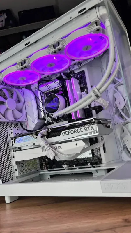 Збірка під замовлення: ігровий ПК NZXT H6 Flow White Tower / AMD Ryzen 7 5800XT (8 (16) ядер по 3.8 - 4.8 GHz) / 32 GB DDR4 / 2000 GB SSD M.2 / nVidia GeForce RTX 4060 Ti, 16 GB GDDR6, 128-bit / 750W - зображення 5