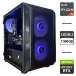 Збірка під замовлення: ігровий ПК 1stPlayer D3-3F2-Plus Black Tower / AMD Ryzen 5 7500F (6 (12) ядер по 3.7 - 5.0 GHz) / 32 GB DDR5 / 1000 GB SSD M.2 / nVidia GeForce RTX 3080, 10 GB GDDR6X, 320-bit / 750W б/в