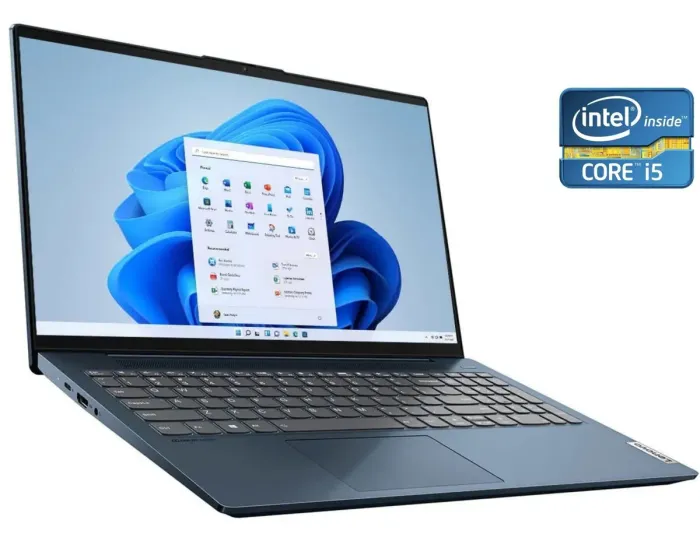 Ультрабук Lenovo IdeaPad 5 15ITL05 / 15.6" IPS Touch / Intel Core i5-1135G7 (4(8) ядра по 2.4-4.2 GHz) / 8GB DDR4 / 480GB SSD / Iris X Graphics / WebCam / Win 11 Home б/в - зображення 1