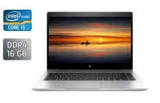 Ультрабук HP EliteBook 840 G5 / 14" (1920x1080) IPS / Intel Core i5-7300U (2 (4) ядра по 2.6 - 3.5 GHz) / 16 GB DDR4 / 512 GB SSD / Intel UHD Graphics 620 / WebCam / Fingerprint / Windows 10 б/в