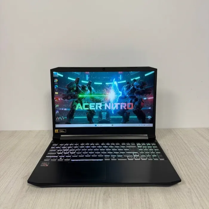 Ігровий ноутбук Acer Nitro 5 AN515-45 / 15,6" (1920x1080) IPS / AMD Ryzen 5 5600H (6 (12) ядер по 3,3 - 4,2 ГГц) / 16 ГБ DDR4 / 512 ГБ SSD / nVidia GeForce RTX 3060, 6 ГБ GDDR6, 192-біт / Веб-камера б/в - зображення 2