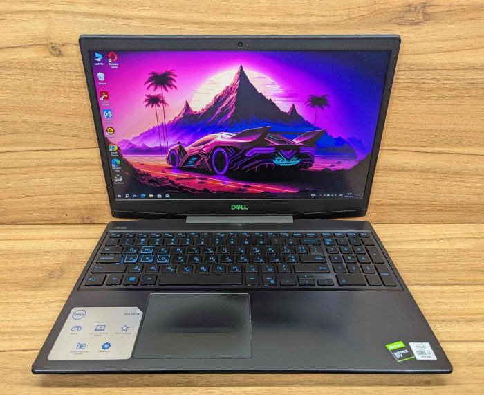 Ігровий ноутбук Dell G5 5500 / 15.6" (1920x1080) IPS / Intel Core i7-10750H (6 (12) ядер по 2.6 - 5.0 GHz) / 16 GB DDR4 / 500 GB SSD / nVidia GeForce GTX 1650 Ti, 4 GB GDDR6, 128-bit / WebCam / Windows 10 б/в - зображення 2