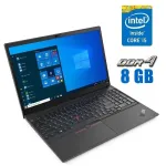 Ультрабук Lenovo ThinkPad E15 G2 / 15.6" (1920x1080) IPS / Intel Core i5-1135G7 (4 (8) ядра по 2.4 - 4.2 GHz) / 8 GB DDR4 / 256 GB SSD / Intel Iris Xe Graphics / WebCam б/в