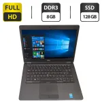 Ноутбук Б-клас Dell Latitude E5450 / 14" (1920x1080) IPS / Intel Core i5-5300U (2 (4) ядра по 2.3 - 2.9 GHz) / 8 GB DDR3 / 128 GB SSD / Intel HD Graphics 5500 / WebCam б/в