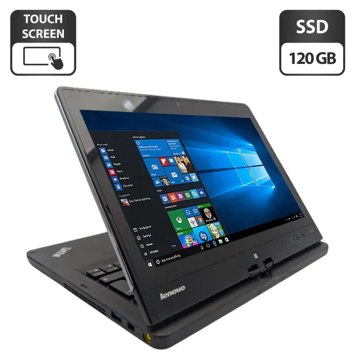 Нетбук-трансформер Б-клас Lenovo ThinkPad S230u / 12.5" (1366x768) TN Touch / Intel Core i7-3517U (2 (4) ядра по 1.9 - 3.0 GHz) / 8 GB DDR3 / 120 GB SSD / Intel HD Graphics 4000 / WebCam б/в - зображення 1