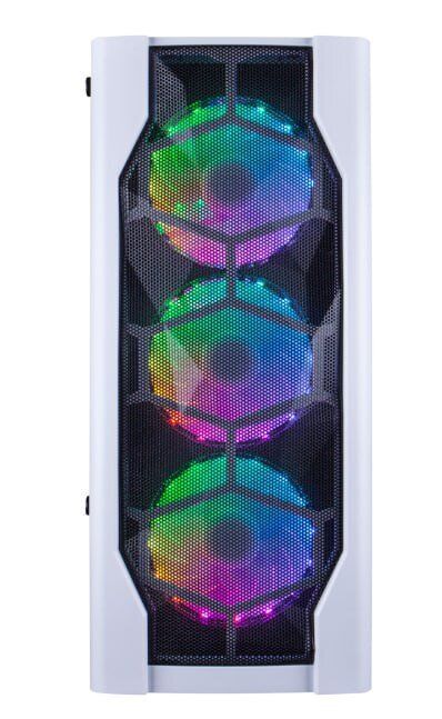 Ігровий ПК 1stPlayer D4-WH-4F1-W White Tower / Intel Core i3-12100F (4 (8) ядра по 3.3 - 4.3 GHz) / 16 GB DDR5 / 512 GB SSD M.2 / nVidia GeForce RTX 3050, 6 GB GDDR6, 96-bit б/в - зображення 3