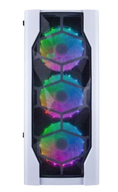 Ігровий ПК 1stPlayer D4-WH-4F1-W White Tower / Intel Core i3-12100F (4 (8) ядра по 3.3 - 4.3 GHz) / 16 GB DDR5 / 512 GB SSD M.2 / nVidia GeForce RTX 3050, 6 GB GDDR6, 96-bit б/в - зображення 3