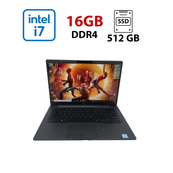 Ультрабук Dell Latitude 7400 / 13.3" (1920x1080) IPS Touch / Intel Core i7-8665U (4 (8) ядра по 1.9 - 4.8 GHz) / 16 GB DDR4 / 512 GB SSD / Intel UHD Graphics 620 / WebCam б/в - изображение 1