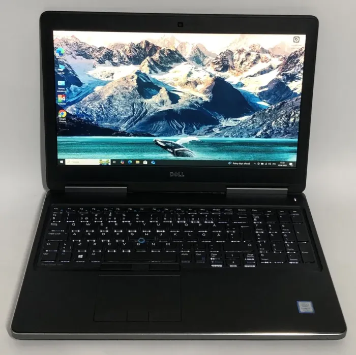 Мобільна робоча станція Б-клас Dell Precision 7520 / 15.6" (1920x1080) IPS / Intel Core i7-7700HQ (4 (8) ядра по 2.8 - 3.8 GHz) / 16 GB DDR4 / 512 GB SSD / nVidia Quadro M2200, 4 GB GDDR5, 128-bit / WebCam / Win 10 Pro б/в - зображення 2