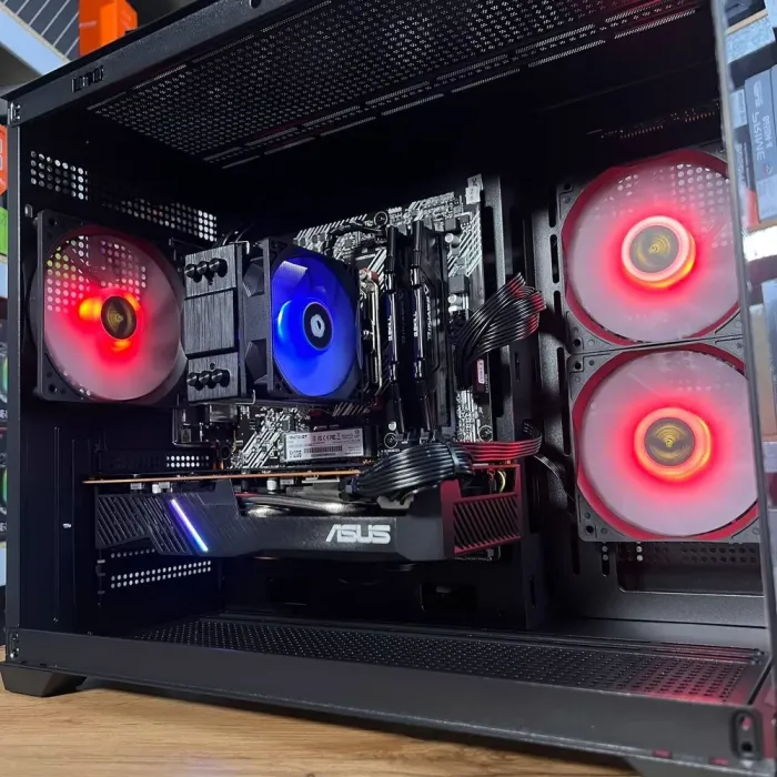 Збірка під замовлення: ігровий ПК Gamdias Aura GC10M ARGB Black Tower / AMD Ryzen 5 5600 (6 (12) ядер по 3.5 - 4.4 GHz) / 16 GB DDR4 / 512 GB SSD M.2 / AMD Radeon RX 5700, 8 GB GDDR6, 256-bit / 550W б/в - зображення 7