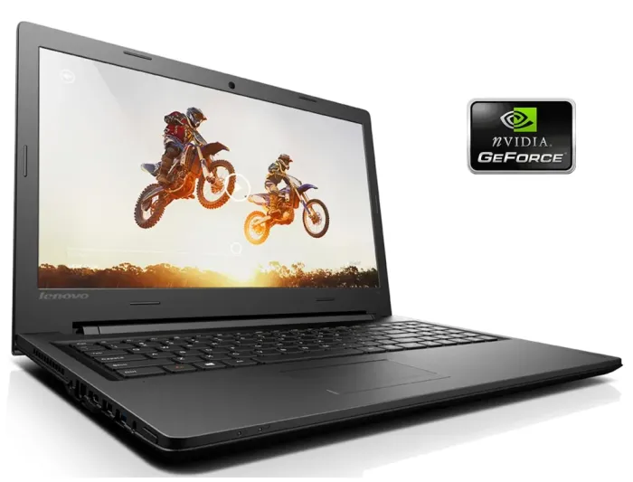 Ноутбук Б-клас Lenovo IdeaPad 100-15IBD / 15.6" (1366x768) TN / Intel Pentium 3825U (2 (4) ядра по 1.9 GHz) / 4 GB DDR3 / 240 GB SSD / nVidia GeForce 920M, 1 GB GDDR3, 64-bit / WebCam / Win 10 б/в - зображення 1