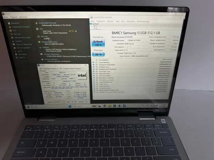 Ноутбук Dell Inspiron 7440 2in1 / 14" (1920x1080) IPS Touch / Intel Core 3 100U (2 (4) ядра по 1.2 - 4.7 GHz) / 8 GB DDR5 / 512 GB SSD / Intel Graphics Xe / WebCam б/в - зображення 7