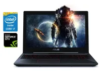 Ігровий ноутбук Б-клас Asus FX503VM / 15.6" (1920x1080) IPS / Intel Core i7-7700HQ (4 (8) ядра по 2.8 - 3.8 GHz) / 16 GB DDR4 / 128 GB SSD M.2 + 1000 GB HDD / nVidia GeForce GTX 1060, 3 GB GDDR5, 192-bit / WebCam б/в