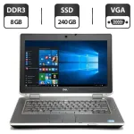 Ноутбук Dell Latitude E6420 / 14" (1366x768) TN / Intel Core i5-2520M (2 (4) ядра по 2.5 - 3.2 GHz) / 8 GB DDR3 / 240 GB SSD / Intel HD Graphics 3000 / WebCam / VGA б/в