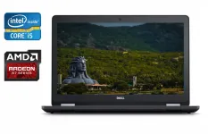 Ноутбук Dell Latitude E5570 / 15.6" (1920x1080) IPS / Intel Core i5-6440HQ (4 ядра по 2.6 - 3.5 GHz) / 16 GB DDR4 / 512 GB SSD / AMD Radeon R7 M370, 2 GB GDDR5, 128-bit / HDMI / WebCam / Windows 10 б/в