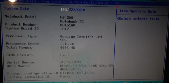 Ноутбук HP Compaq Presario CQ60 / 15.6" (1366x768) TN / Intel Celeron 585 (1 ядро з 2.16 GHz) / 4 GB DDR2 / 250 GB HDD / Intel GMA 4500M Graphics / WebCam / DVD-ROM / Windows 7 / АКБ не тримає б/в - зображення 10