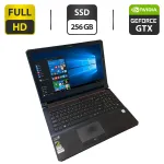 Ігровий ноутбук Clevo N155RDi / 15,6" (1920x1080) TN / Intel Core i7-6700HQ (4 (8) ядра по 2,6 - 3,5 ГГц) / 16 ГБ DDR3 / 256 ГБ SSD / nVidia GeForce GTX 960, 2 ГБ GDDR5, 128-біт / Веб-камера б/в