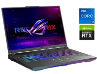 Ігровий ноутбук Asus ROG Strix G16 G614JI / 16" (1920x1080) IPS / Intel Core i7-13650HX (14 (20) ядер по 3.6 - 4.9 GHz) / 16 GB DDR4 / 1000 GB SSD / nVidia GeForce RTX 4070, 8 GB GDDR6, 128-bit / WebCam / Win 11 б/в