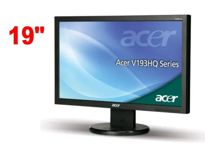 Монітор Б-клас Acer V193HQL/19" (1366x768) TN/VGA + кабелі в комплекті б/в - зображення 1