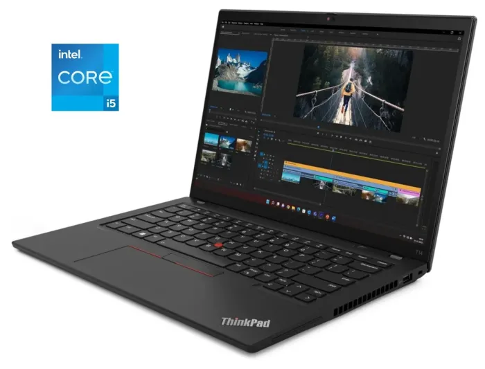 Ультрабук Lenovo ThinkPad T14 Gen 4 / 14" (1920x1200) IPS / Intel Core i5-1345U (10 (12) ядер по 3.5 - 4.7 GHz) / 16 GB DDR5 / 256 GB SSD M.2 / Intel Iris Xe Graphics / WebCam б/в - зображення 1