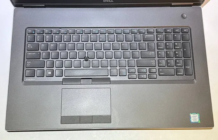 Мобільна робоча станція Dell Precision 7740 / 17,3" (1920x1080) IPS / Intel Core i7-9750H (6 (12) ядер по 2,6 - 4,5 ГГц) / 32 ГБ DDR4 / 256 ГБ SSD + 256 ГБ SSD / nVidia Quadro RTX 4000, 8 ГБ GDDR6, 256-біт / WebCam б/в - зображення 3