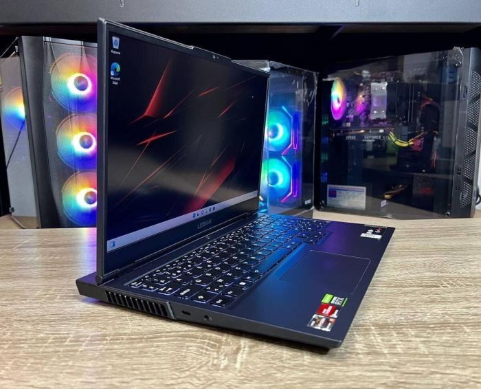 Ігровий ноутбук Lenovo Legion 5 15ACH6H / 15.6" (1920x1080) IPS / AMD Ryzen 5 5600H (6 (12) ядер по 3.3 - 4.2 GHz) / 16 GB DDR4 / 512 GB SSD / nVidia GeForce RTX 3060, 6 GB GDDR6, 192-bit / WebCam б/в - зображення 5